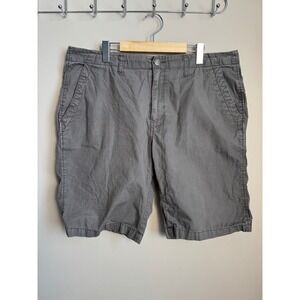 Gap Micro Ripstop Cargo Shorts Pavement Grey Mens 36 Preppy Casual Gorpcore Camp